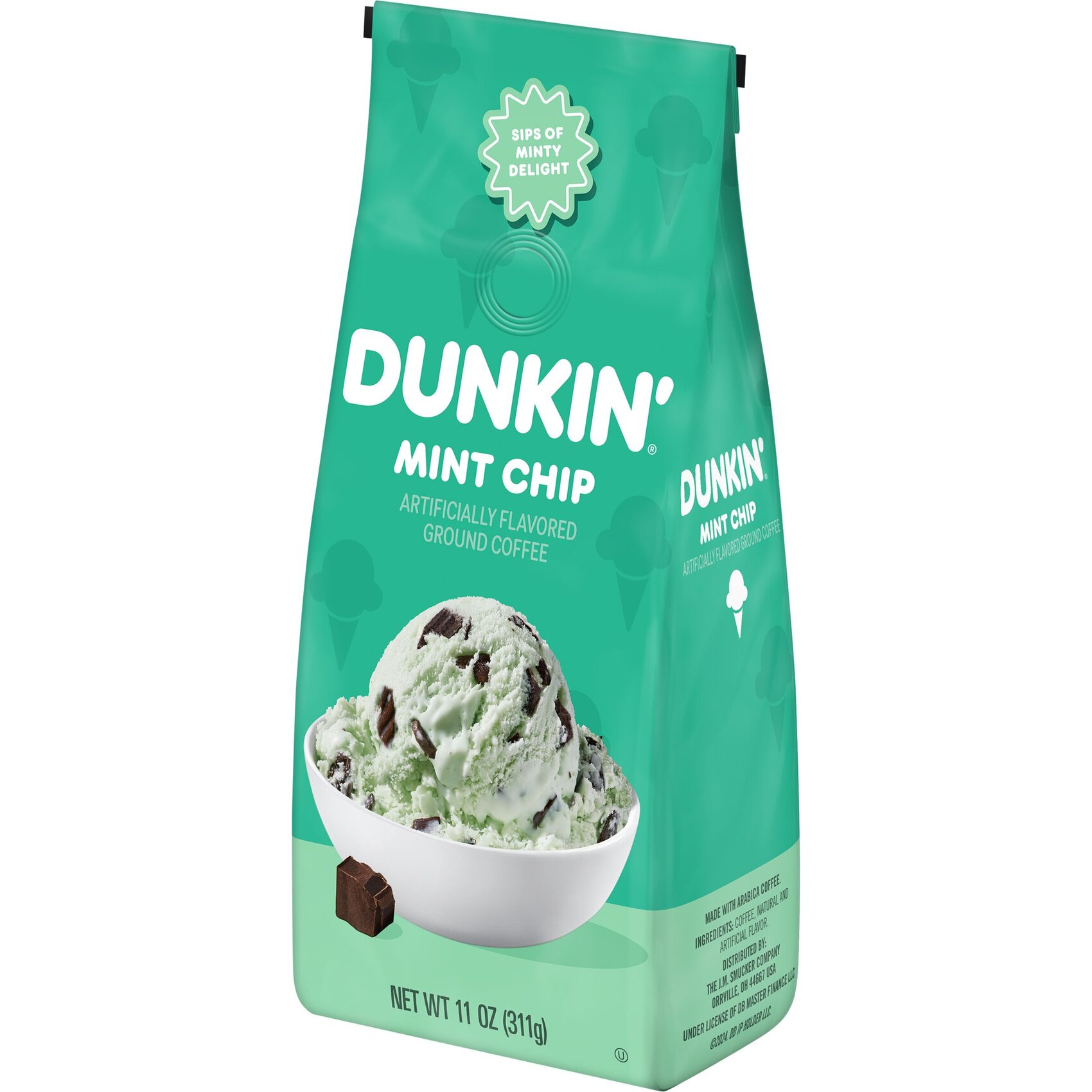 MINT CHIP ARTIFICIALLY FLAVORED GROUND COFFEE