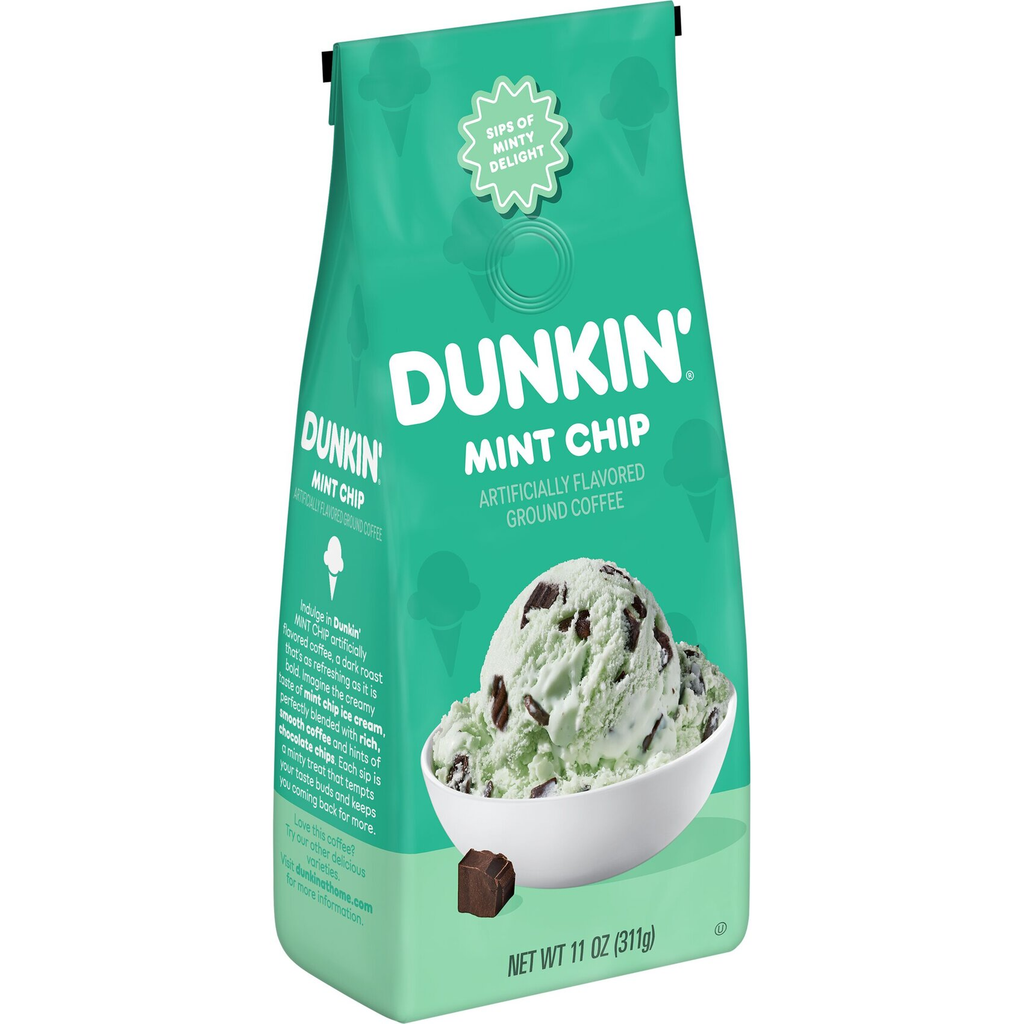 MINT CHIP ARTIFICIALLY FLAVORED GROUND COFFEE