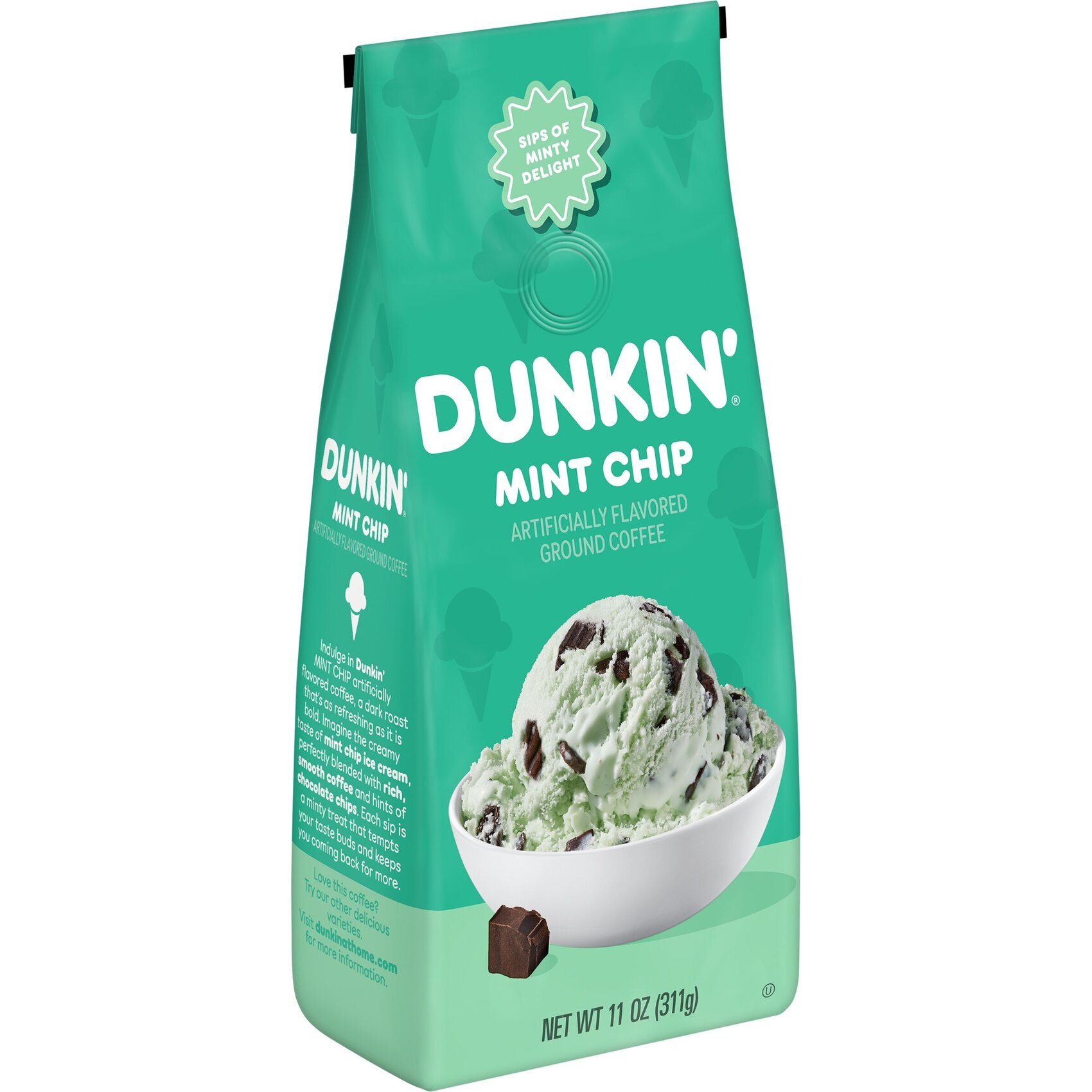 MINT CHIP ARTIFICIALLY FLAVORED GROUND COFFEE