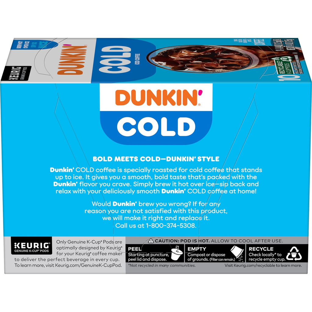 Dunkin’ Cold Iced Coffee K-Cup® pods