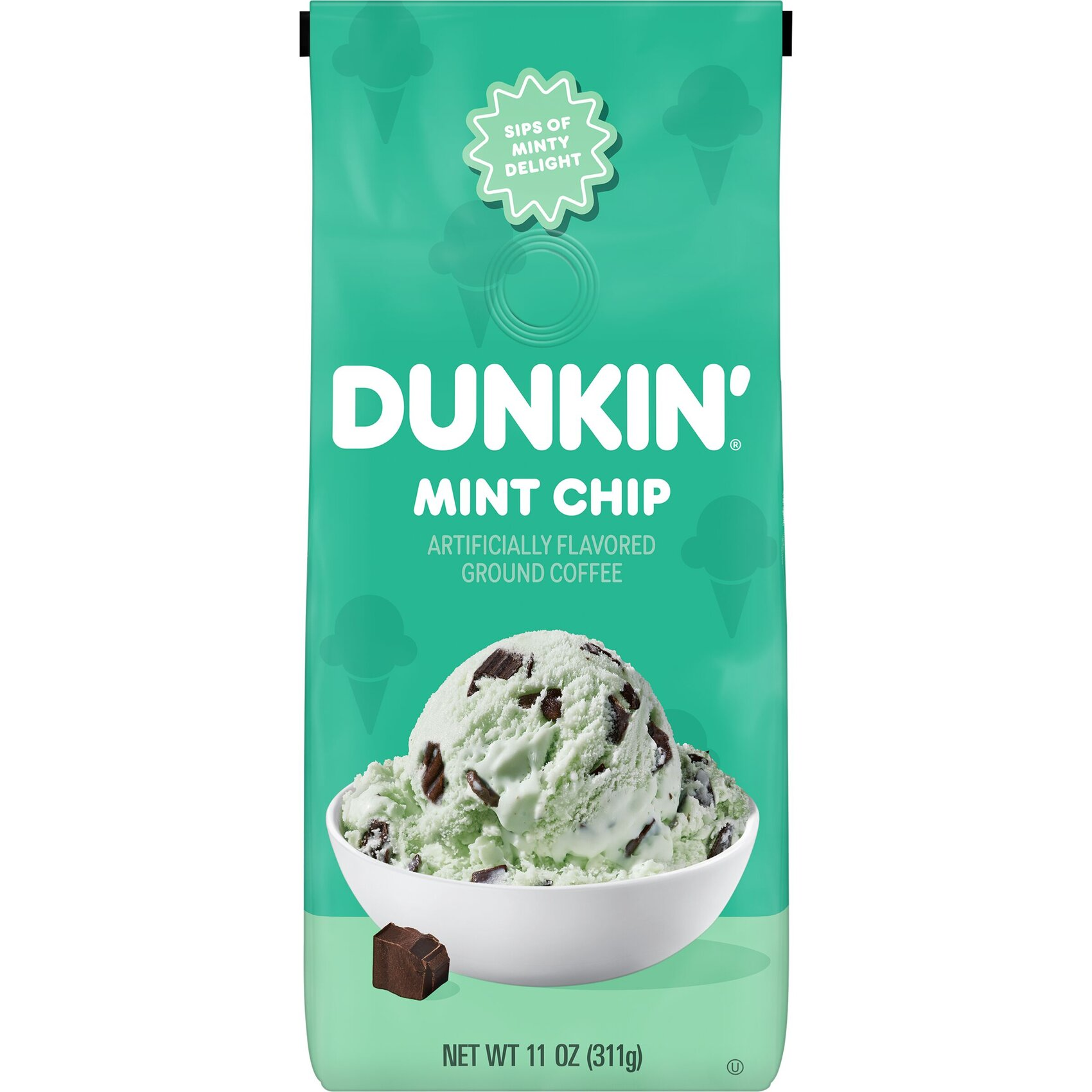 MINT CHIP ARTIFICIALLY FLAVORED GROUND COFFEE