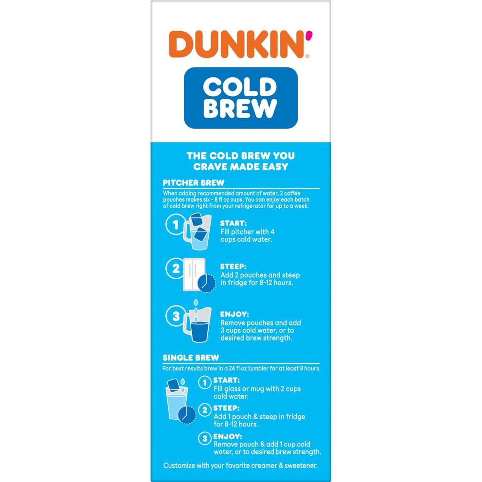 Dunkin' Cold Brew Coffee Packs