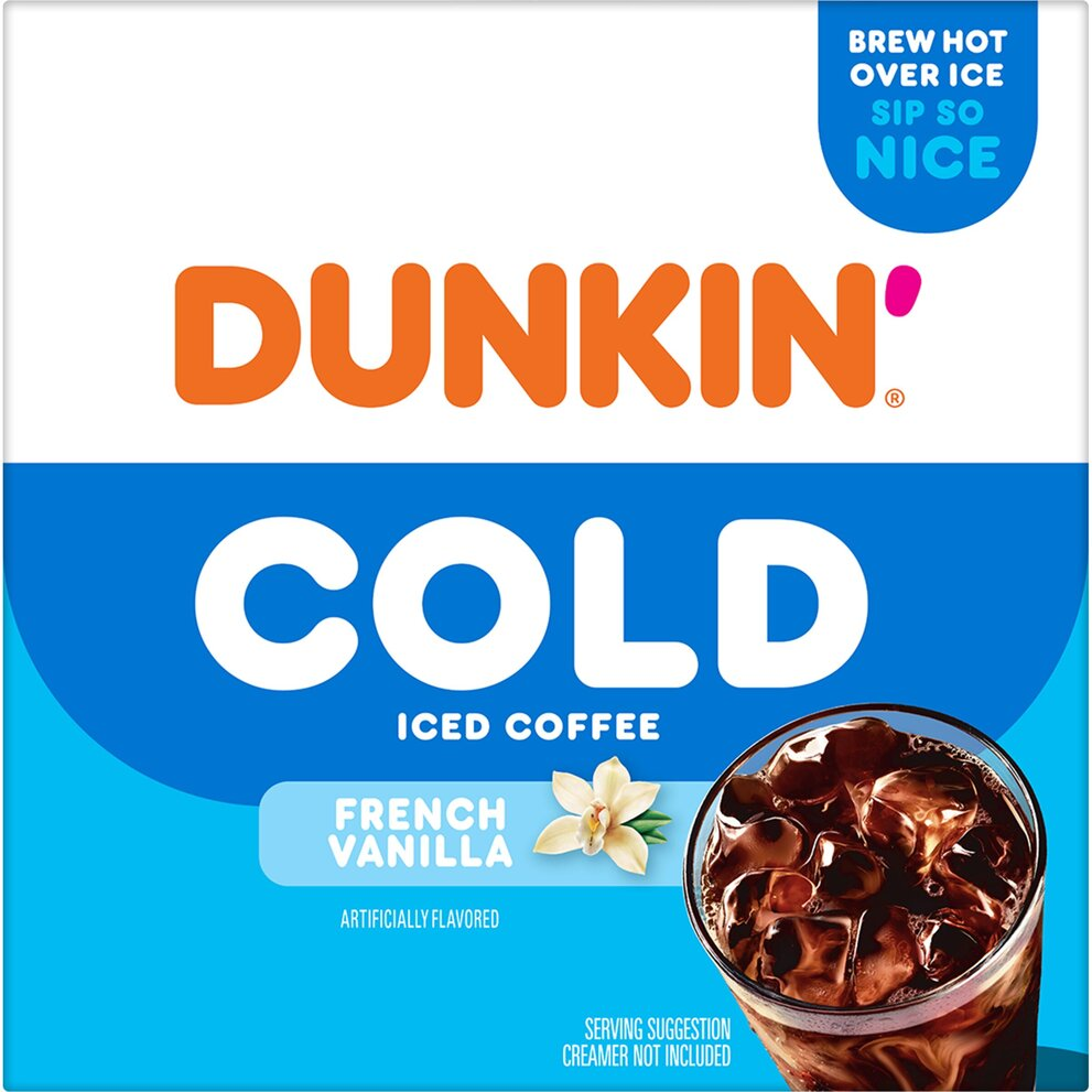 Dunkin’ Cold Iced Coffee, French Vanilla Artificially Flavored K-Cup® pods