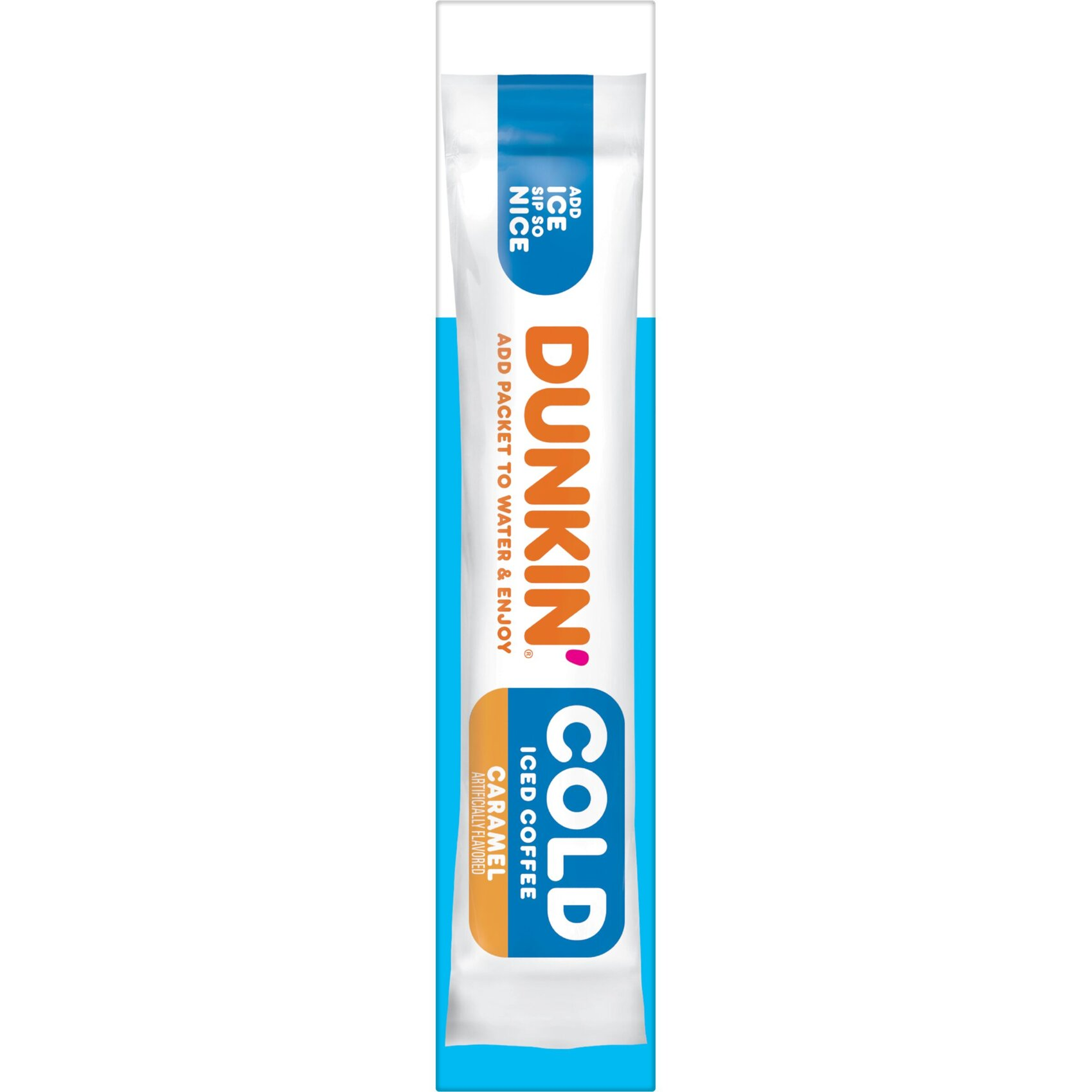 Dunkin’ Cold Iced Coffee, Caramel Artificially Flavored Powdered Instant Coffee Packs