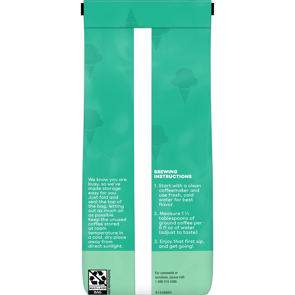 MINT CHIP ARTIFICIALLY FLAVORED GROUND COFFEE