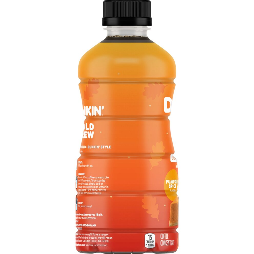 Dunkin’ Pumpkin Spice Artificially Flavored Cold Brew Concentrate