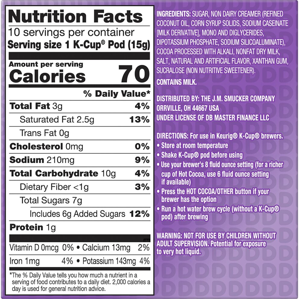 Hot Cocoa Artificially Flavored K-Cup® pods