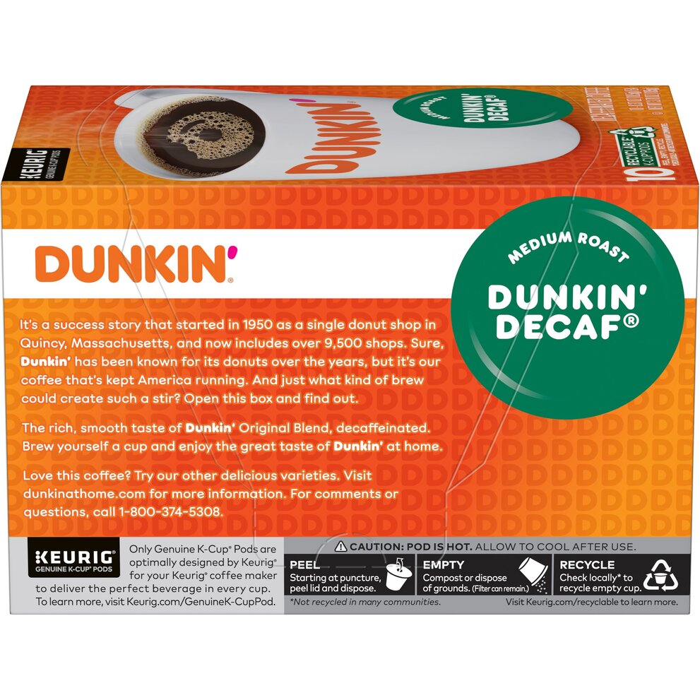 Dunkin’ Decaf® Coffee K-Cup® pods
